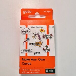 Yoto Make Your Own Cards Pack of 10 Blank Audio Cards with Sticker Sheets